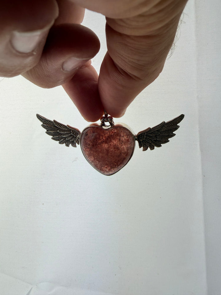 Strawberry Quartz Anahata Pendant