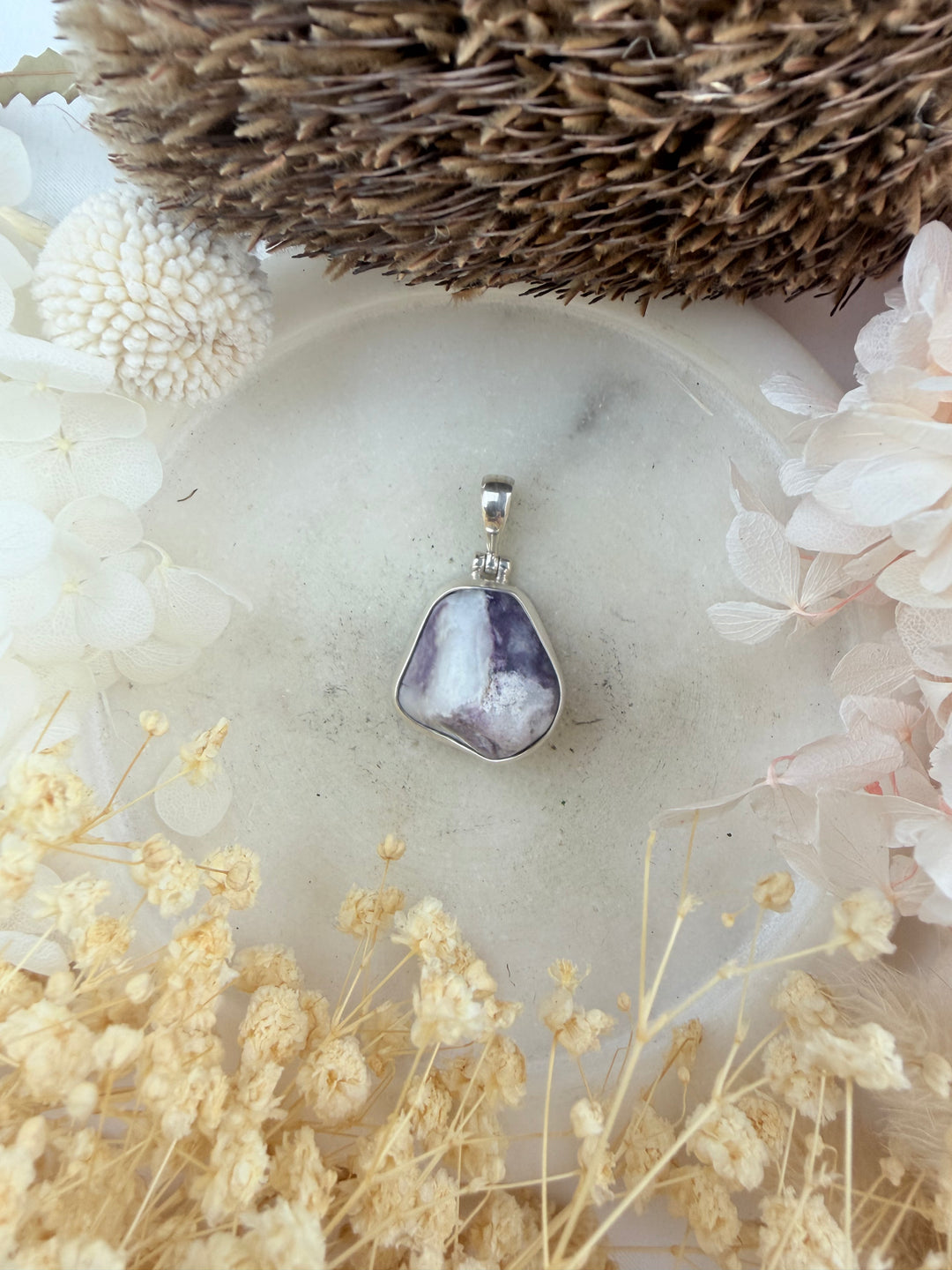 Tiffany Stone Silver Pendant