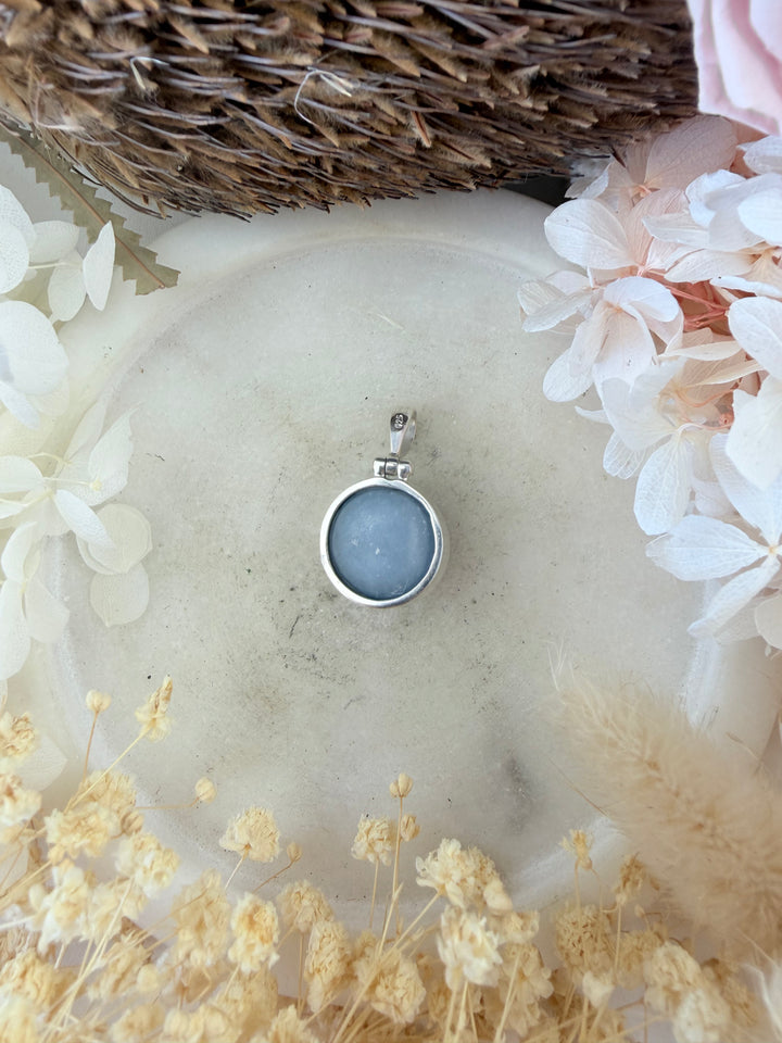 Angelite Silver Pendant