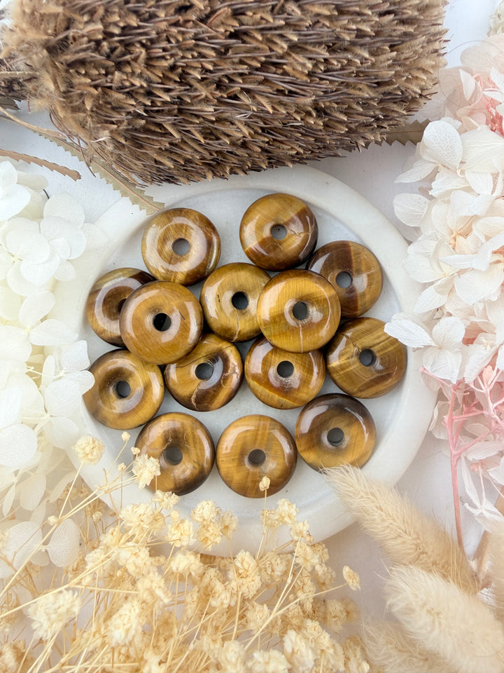 Tigers Eye Donut Pendant