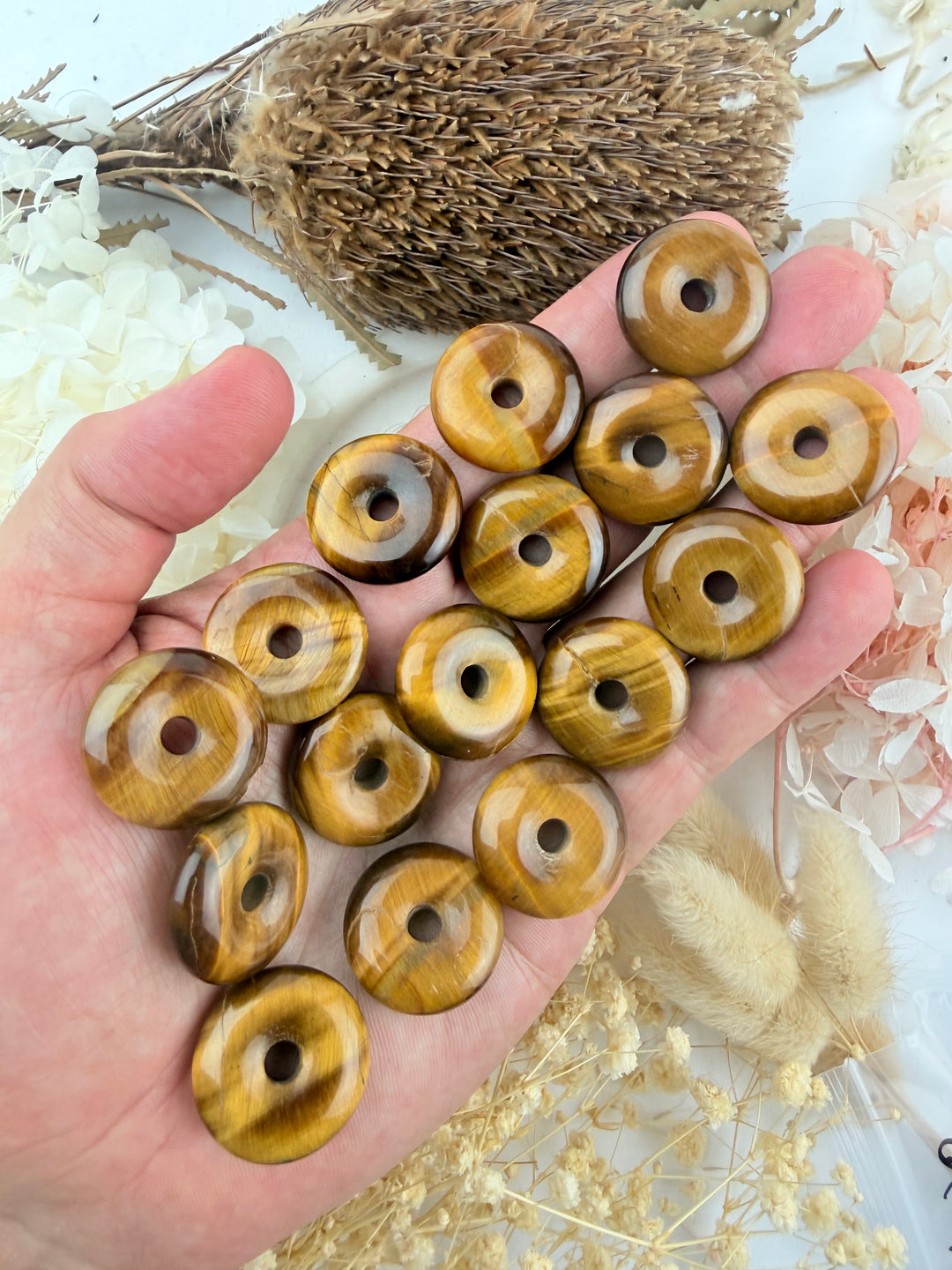 Tigers Eye Donut Pendant