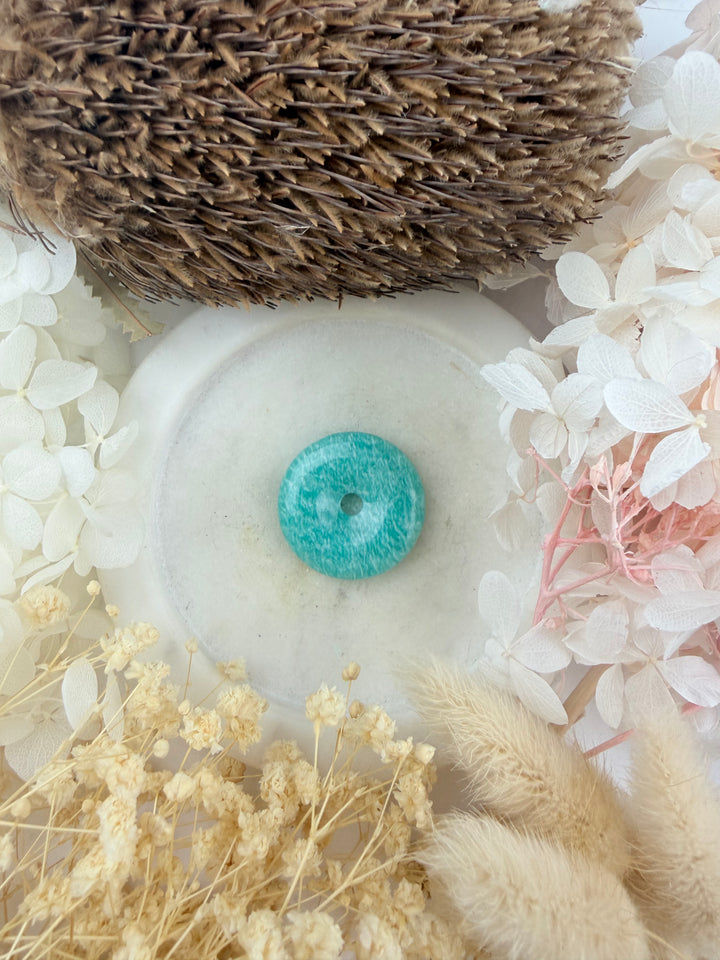 Amazonite Donut Pendant