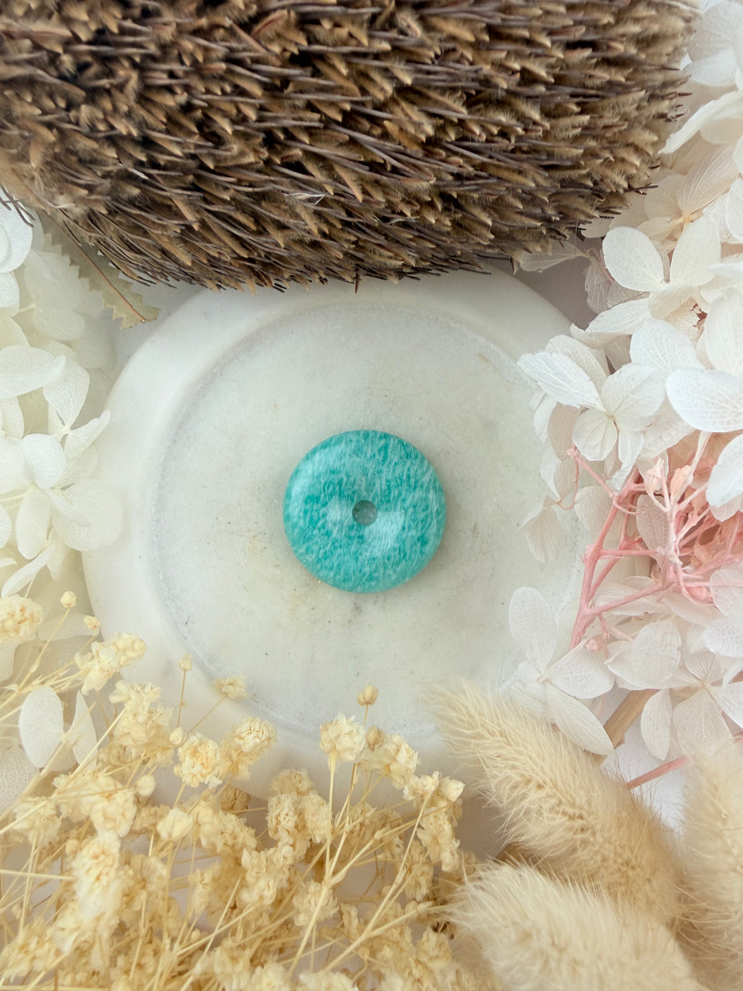 Amazonite Donut Pendant