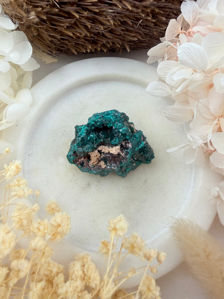 Dioptase Natural Cluster
