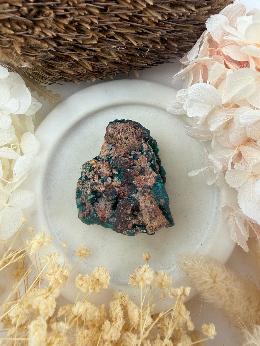 Dioptase Natural Cluster