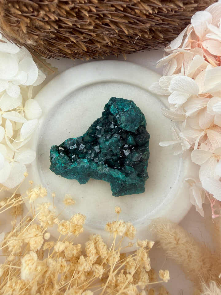 Dioptase Natural Cluster