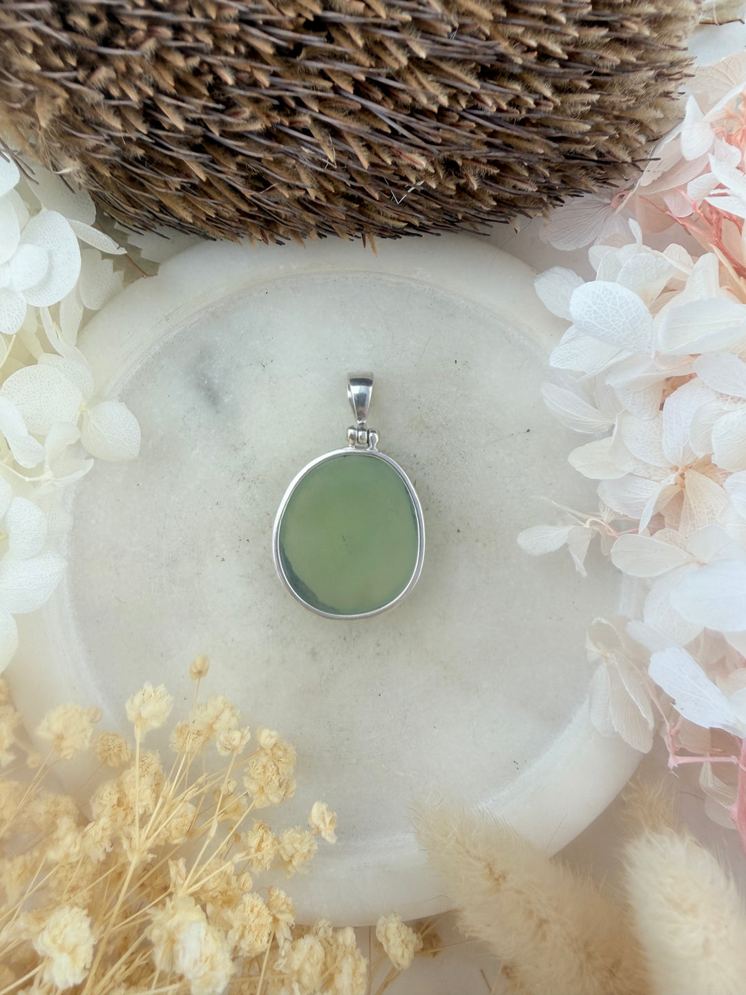 Jade Silver Pendant