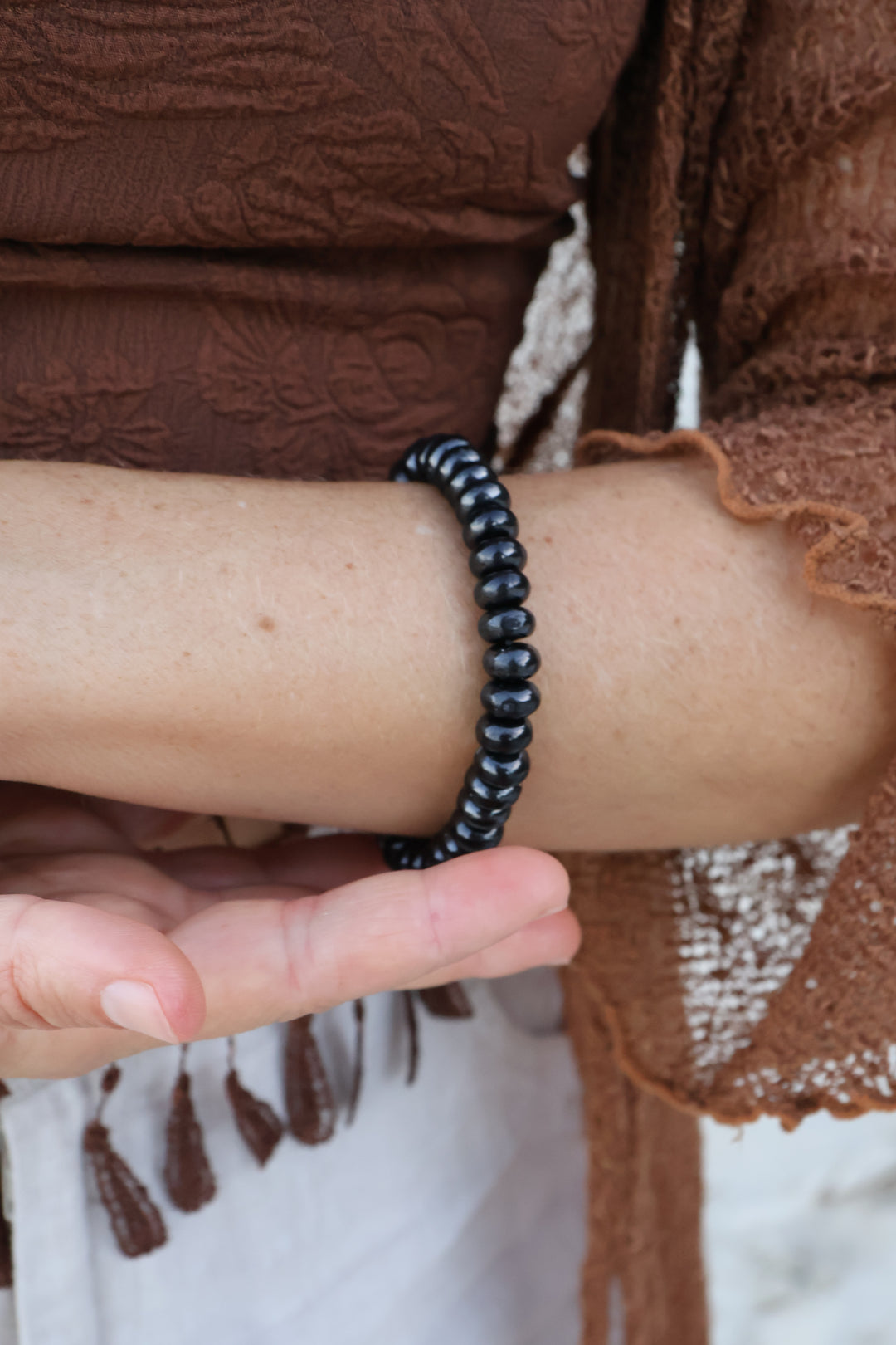 Shungite Bracelet - Rondelle 8mm