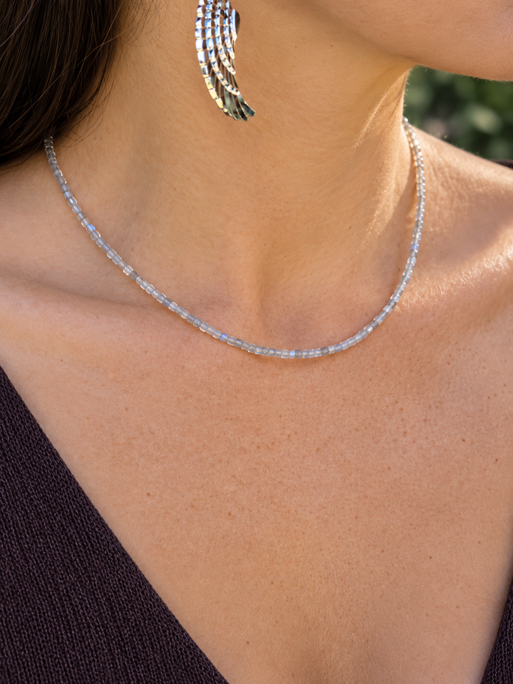 Labradorite Faceted Necklace - The Shield of Light