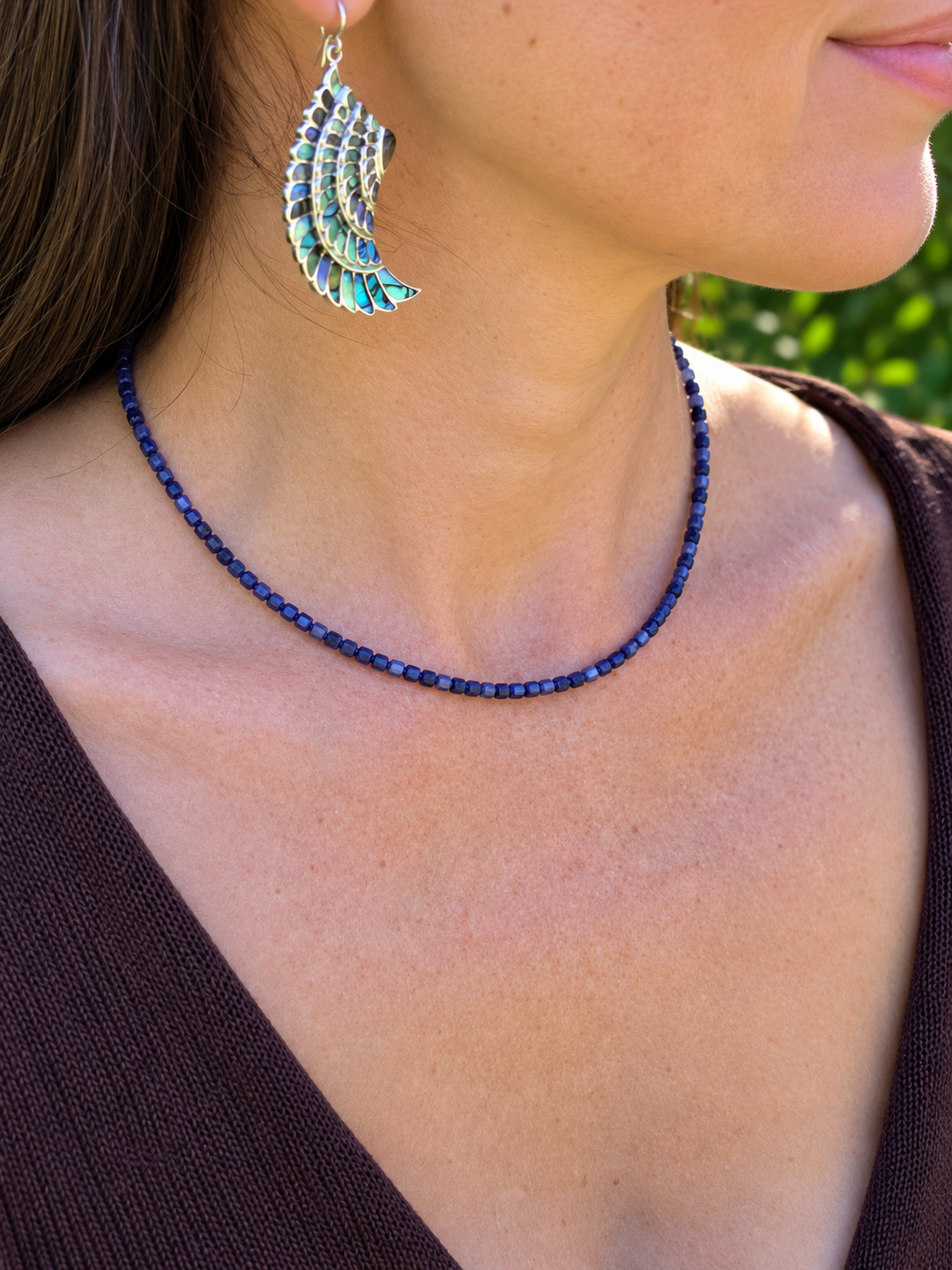 Sodalite Faceted Necklace — Calm Truth