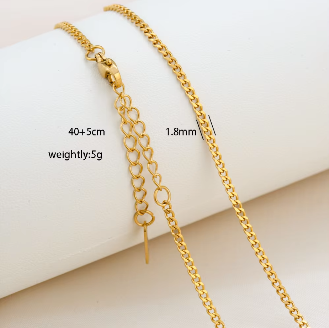 Gold Plating 18K Stainless Steel Necklace Chain