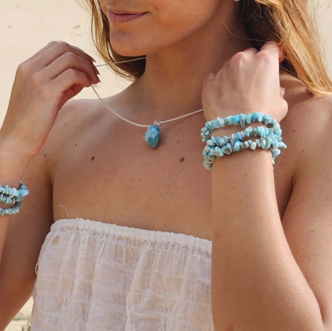 Larimar Bracelets - Chip