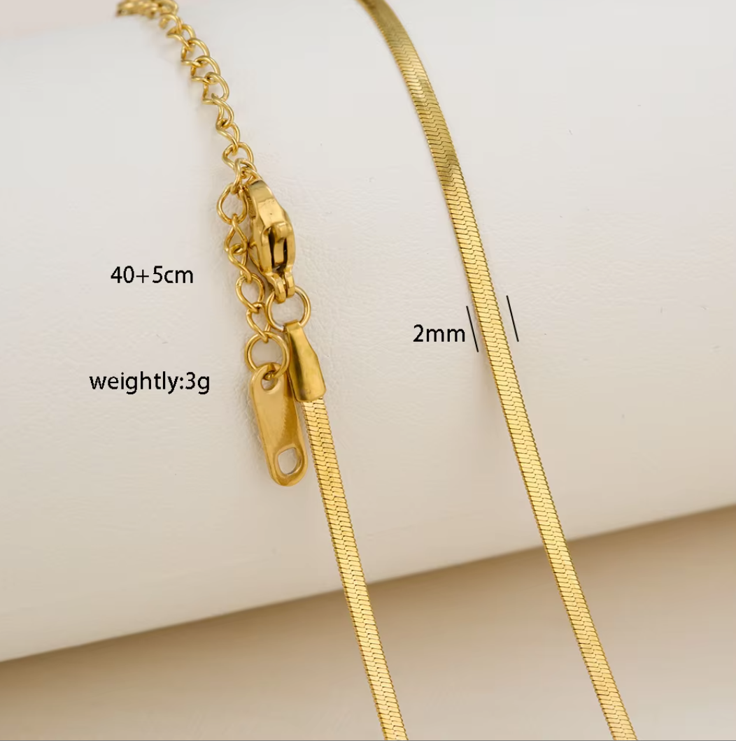 Gold Plating 18K Stainless Steel Necklace Chain
