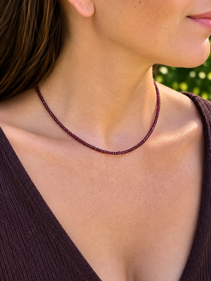 Garnet Faceted Necklace - Rekindled