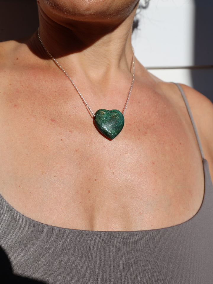 Green Aventurine Heart Pendant