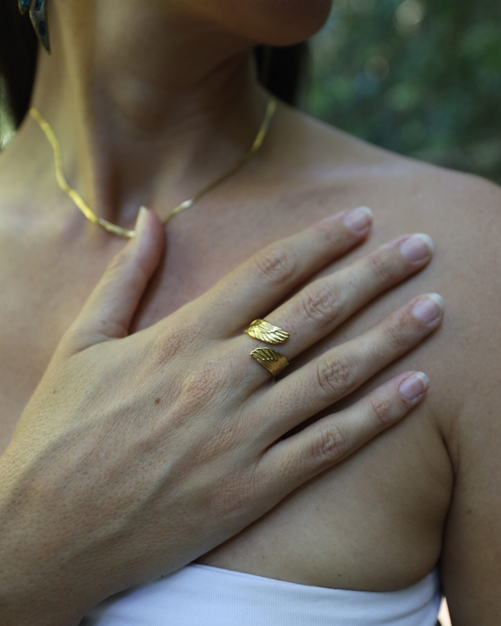 Uplight Wing Ring – Freedom, Protection & Guidance