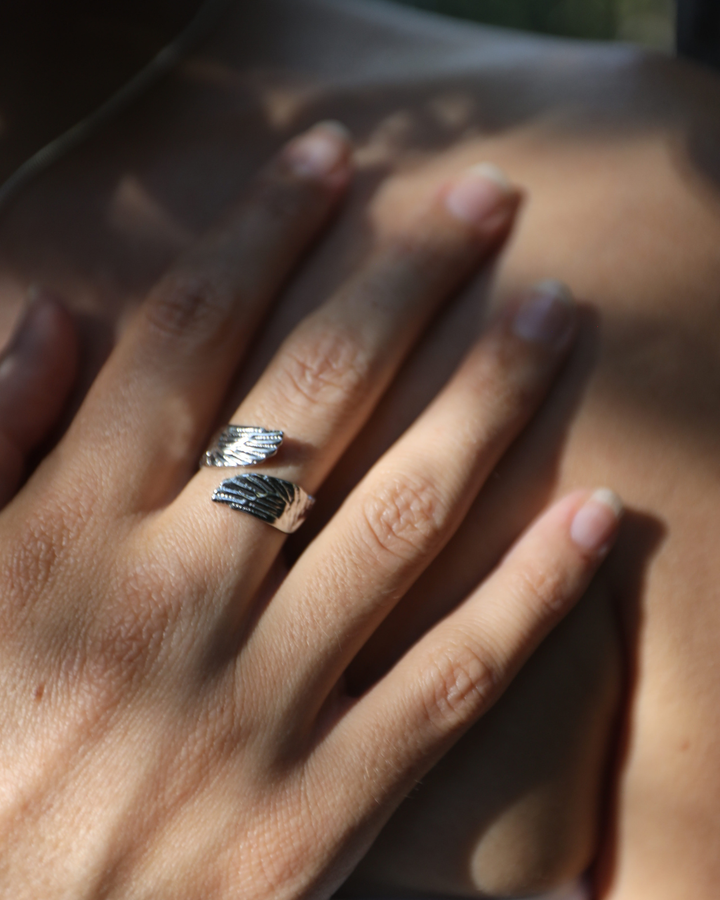 Uplight Wing Ring – Freedom, Protection & Guidance