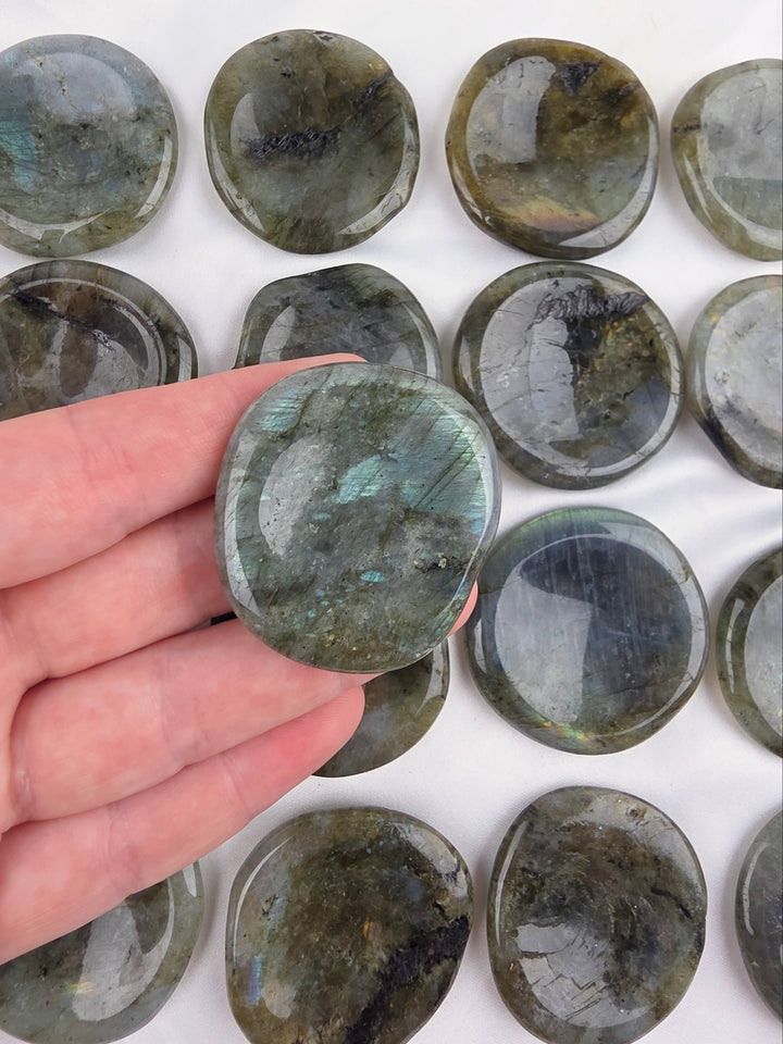 Labradorite Worry Stone — The Shield of Light