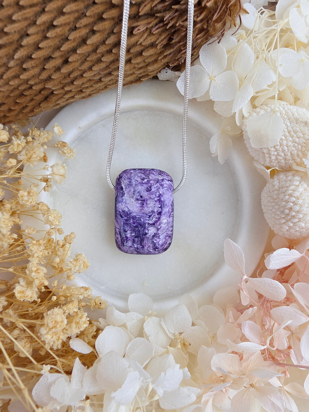 Charoite Pendant — Begin Again