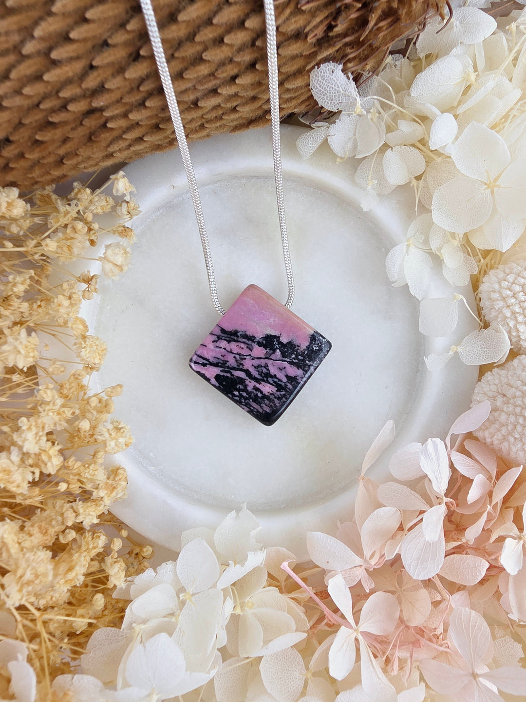 Rhodonite Pendant — Free to Heal