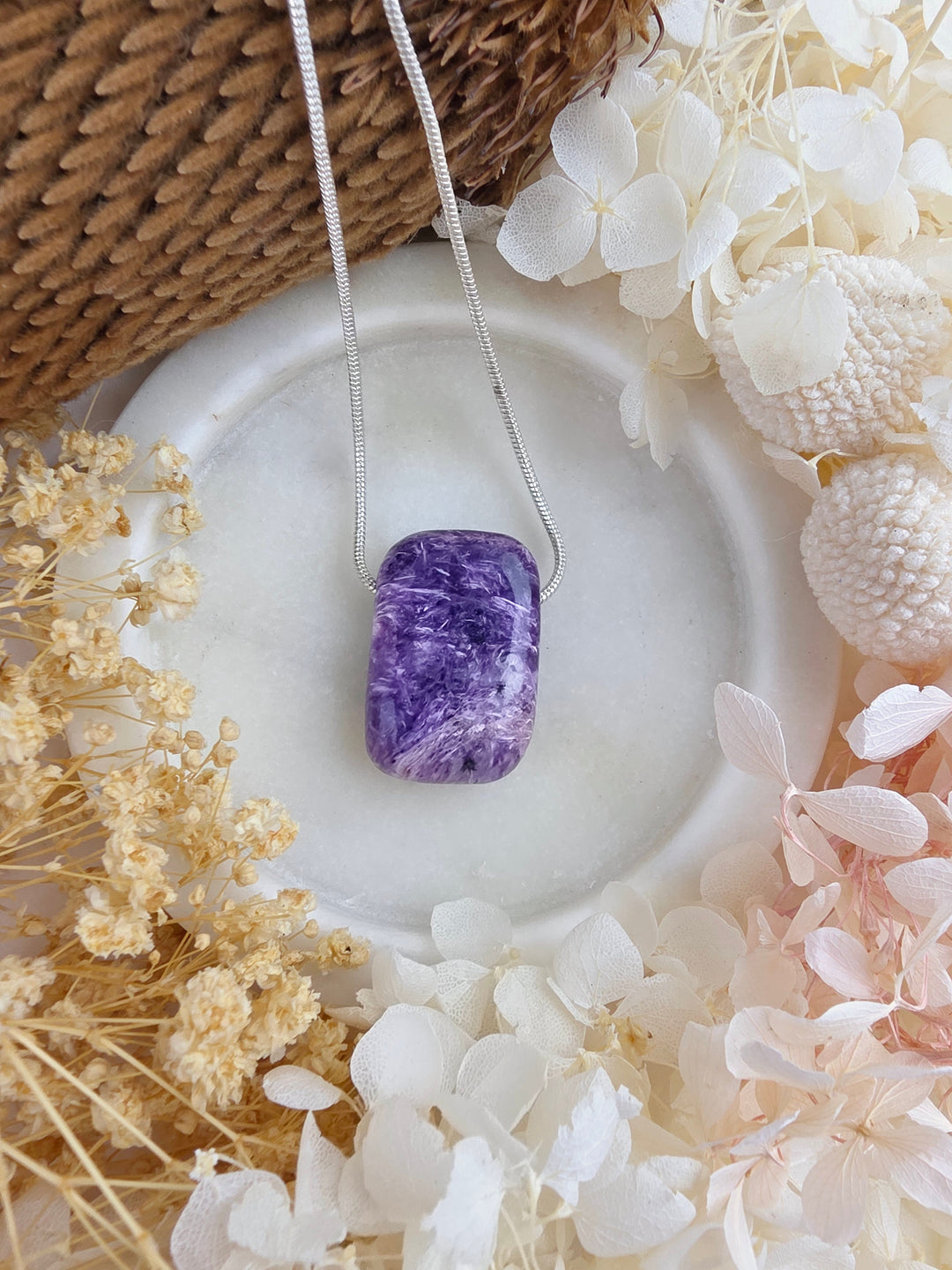 Charoite Pendant — Begin Again
