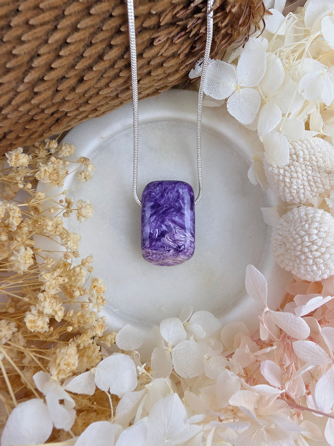 Charoite Pendant — Begin Again