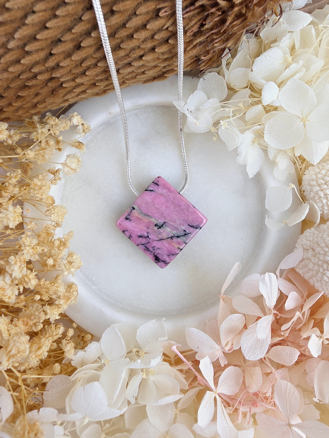 Rhodonite Pendant — Free to Heal