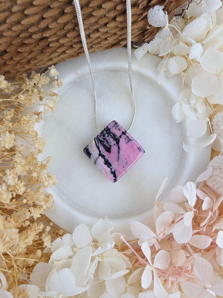 Rhodonite Pendant — Free to Heal
