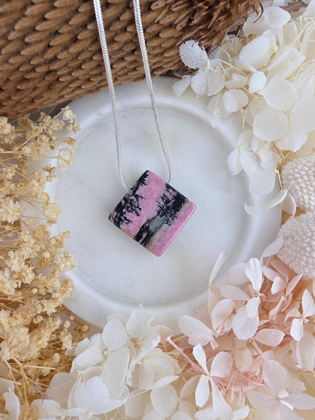 Rhodonite Pendant — Free to Heal