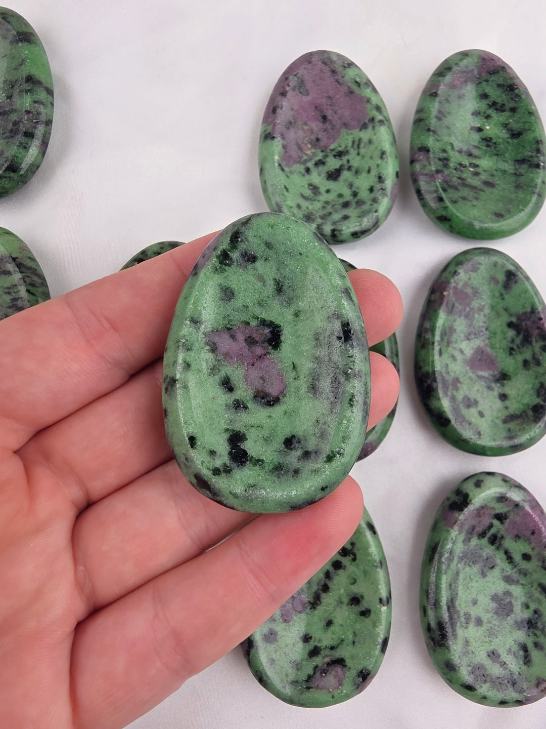 Ruby Zoisite Worry Stone — The Awakened Heart