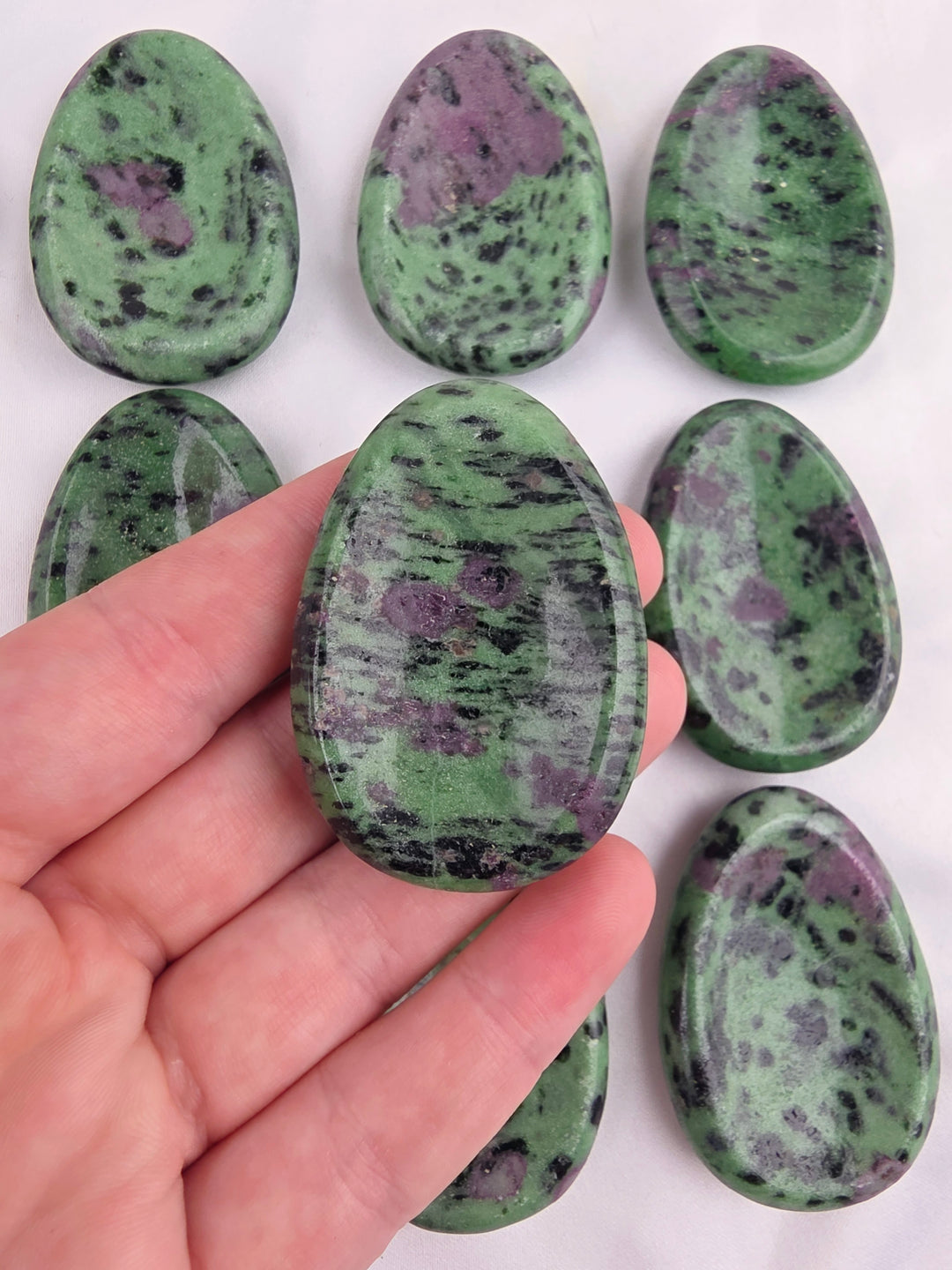 Ruby Zoisite Worry Stone — The Awakened Heart