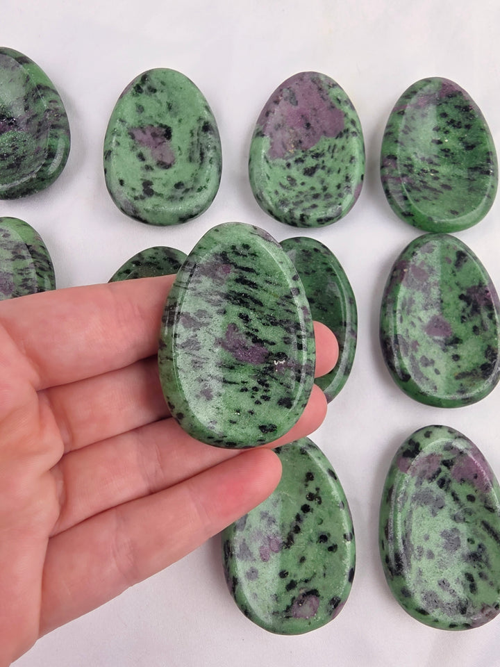 Ruby Zoisite Worry Stone — The Awakened Heart