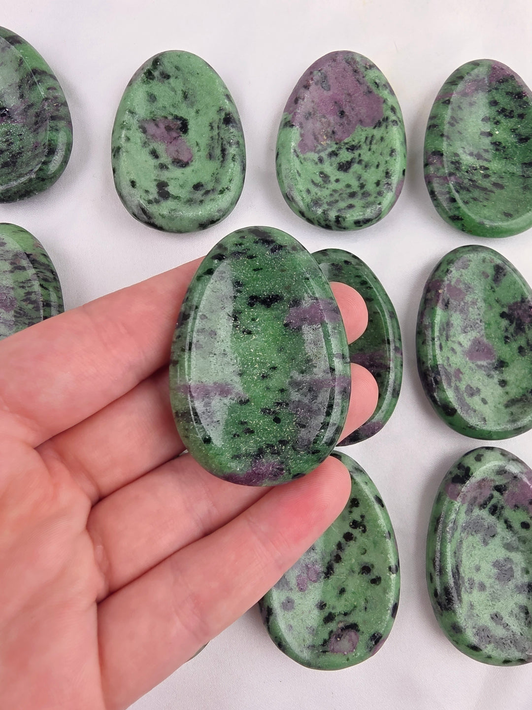 Ruby Zoisite Worry Stone — The Awakened Heart