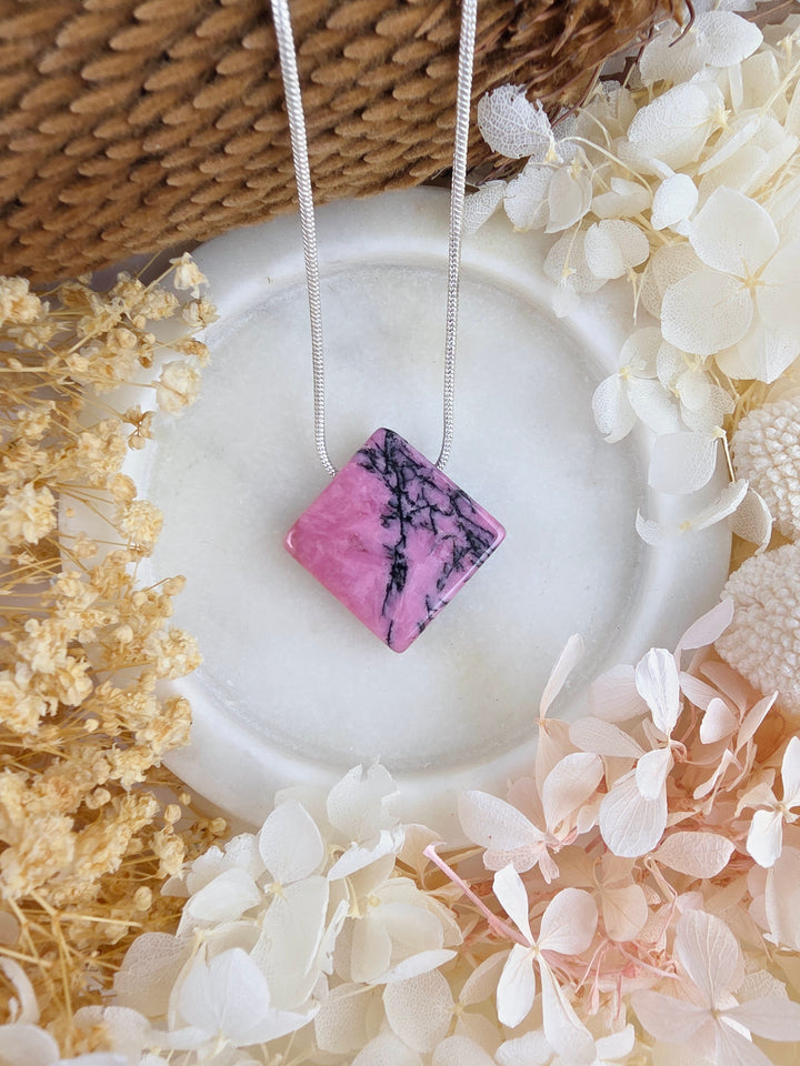 Rhodonite Pendant — Free to Heal