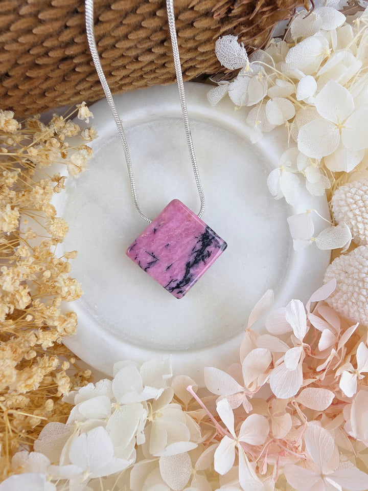 Rhodonite Pendant — Free to Heal