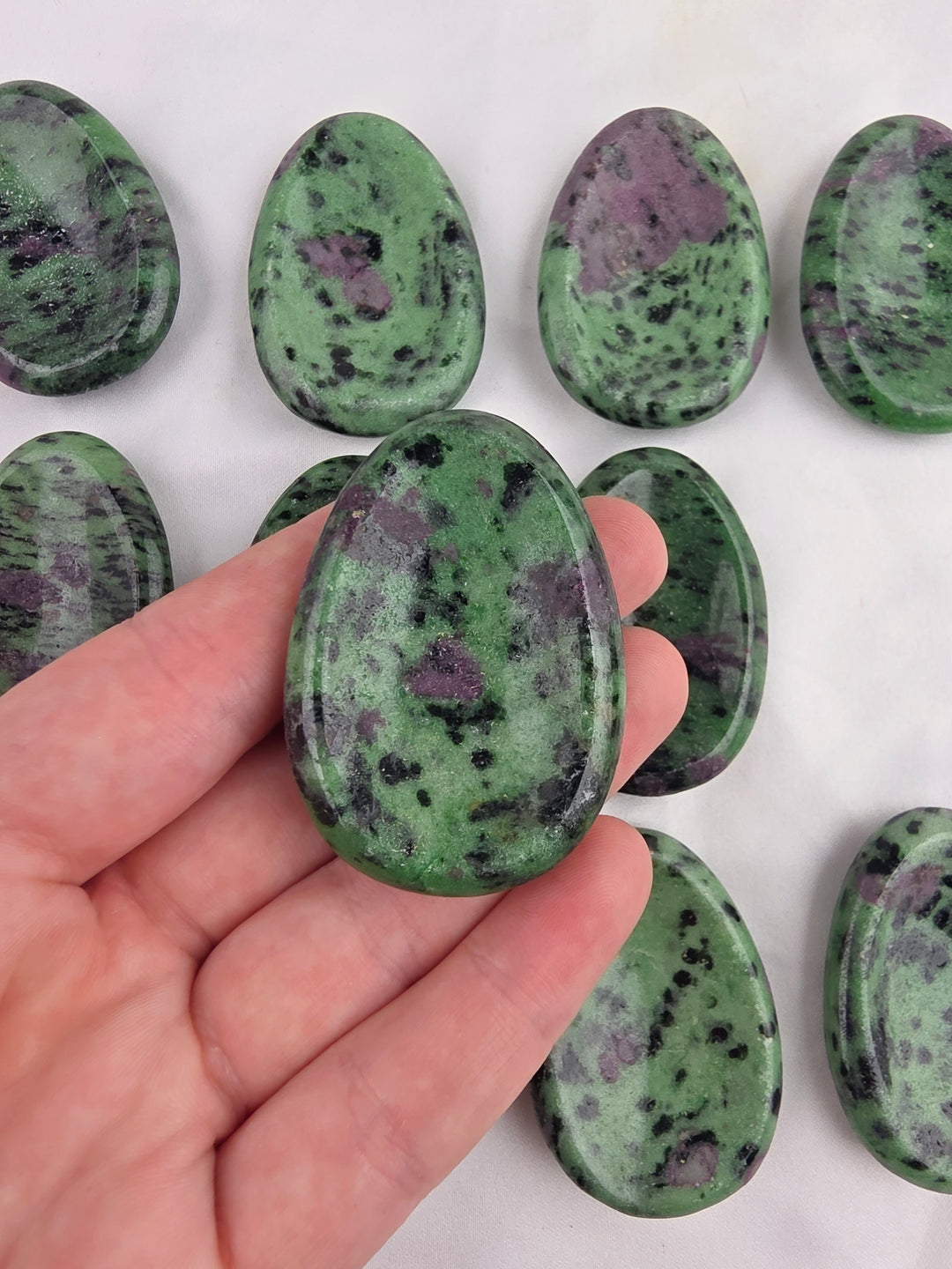 Ruby Zoisite Worry Stone — The Awakened Heart
