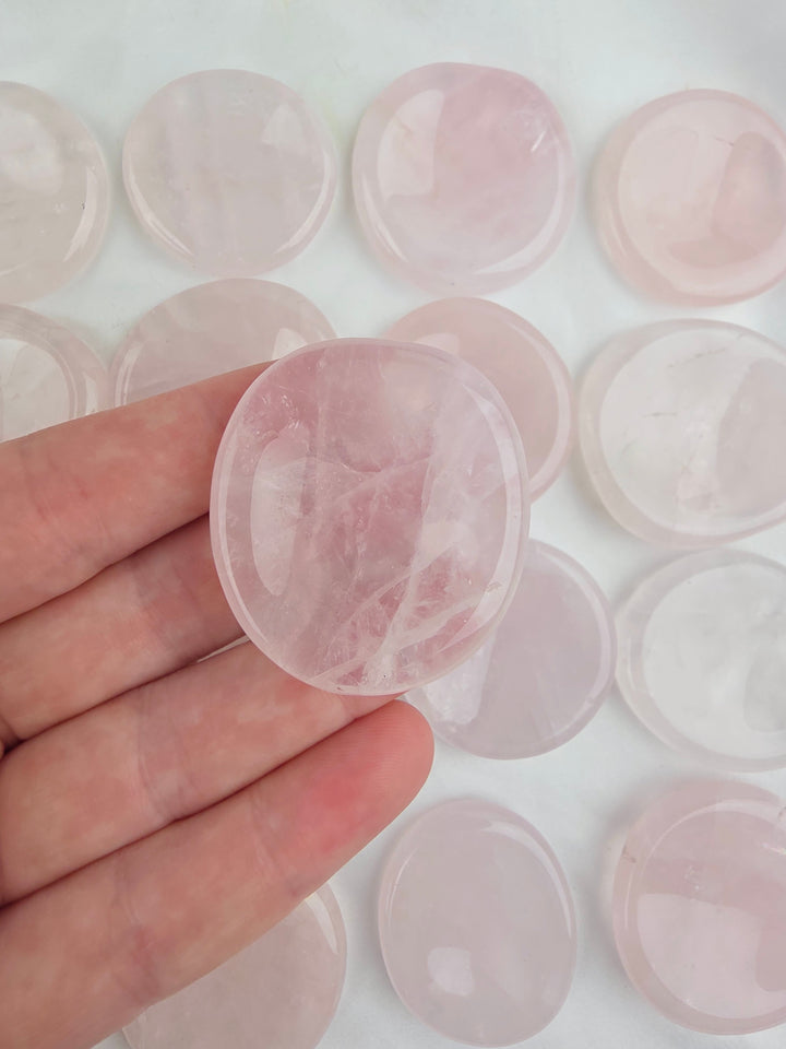 Rose Quartz Worry Stone — Love Returns