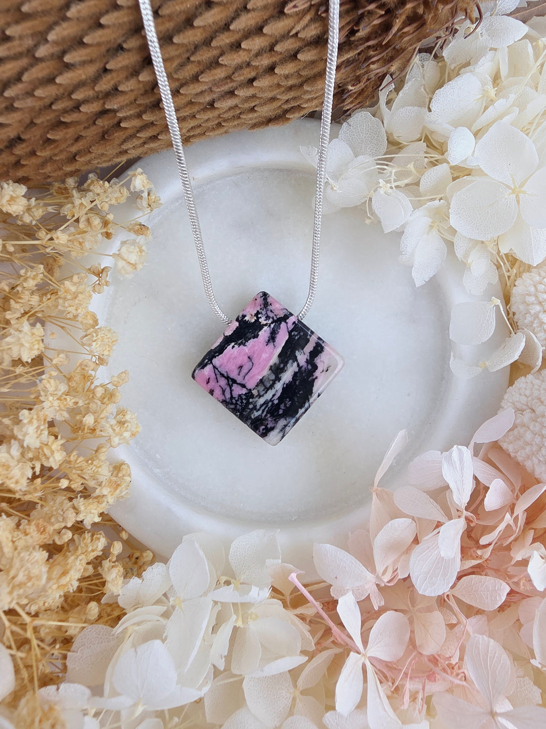 Rhodonite Pendant — Free to Heal