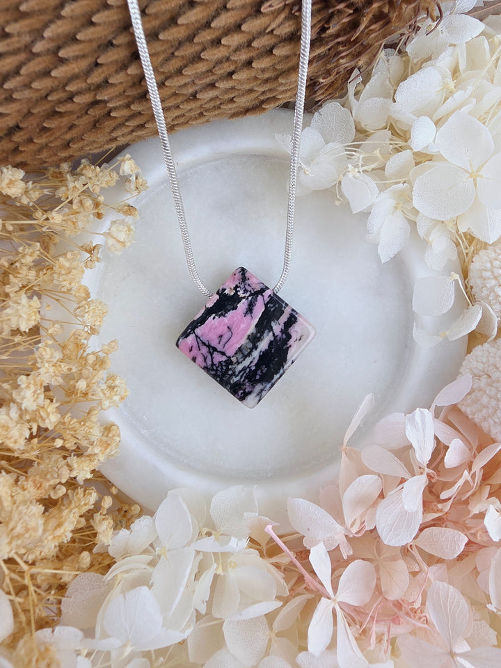 Rhodonite Pendant — Free to Heal