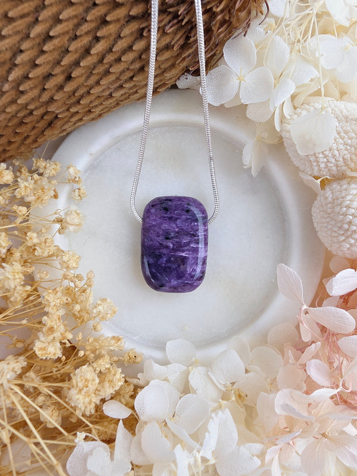Charoite Pendant — Begin Again