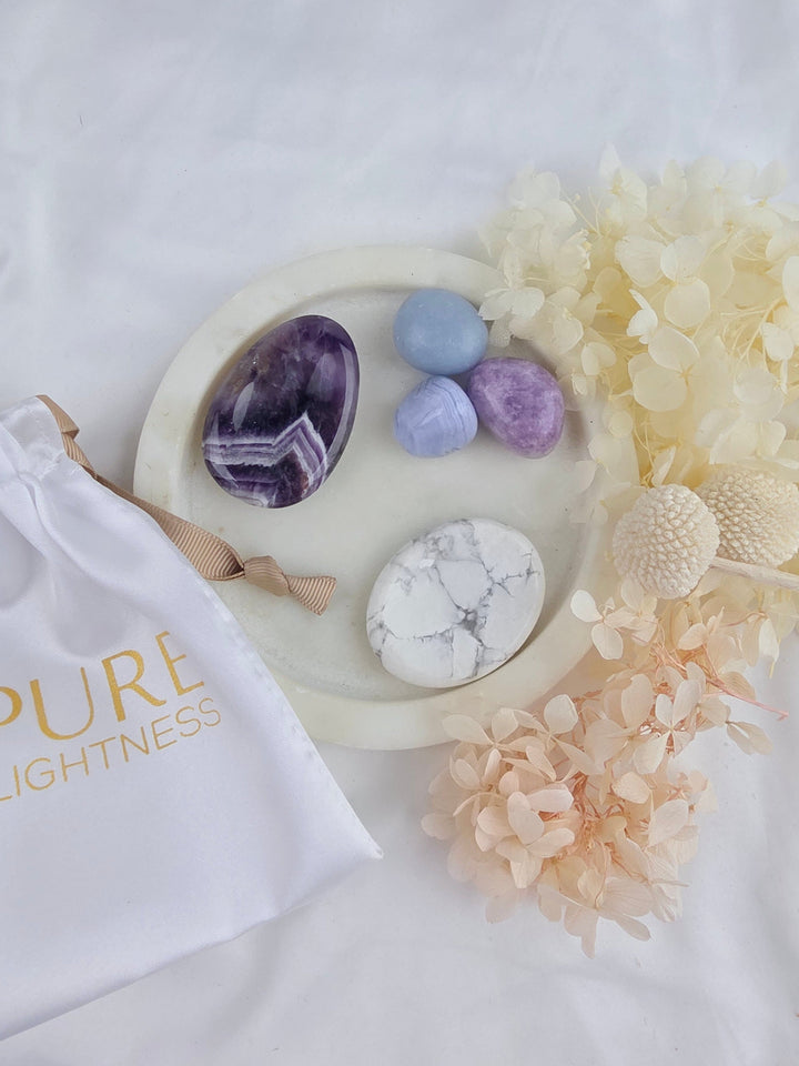 Quiet Your Mind Tumbled Stone Ritual — The Stillness Set