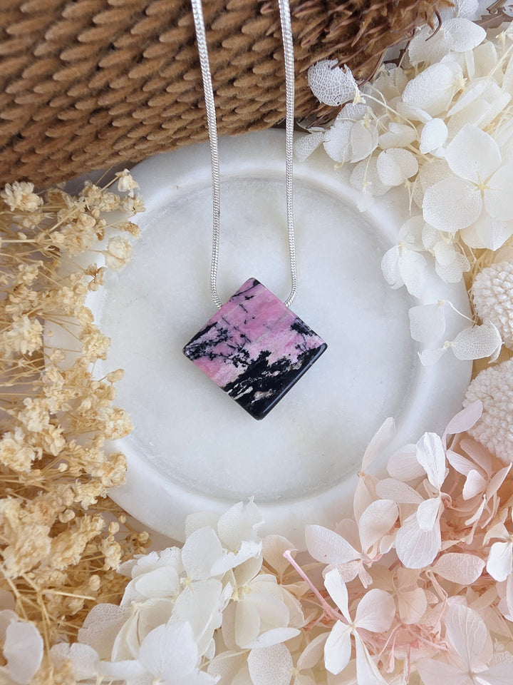 Rhodonite Pendant — Free to Heal