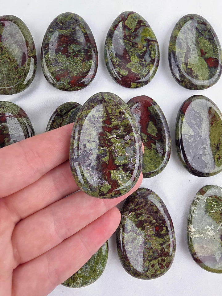 Dragon Blood Jasper Worry Stone — The Dragon Heart