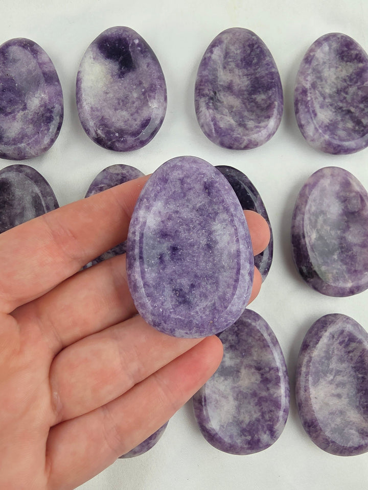 Lepidolite Worry Stone — Calm Within the Storm