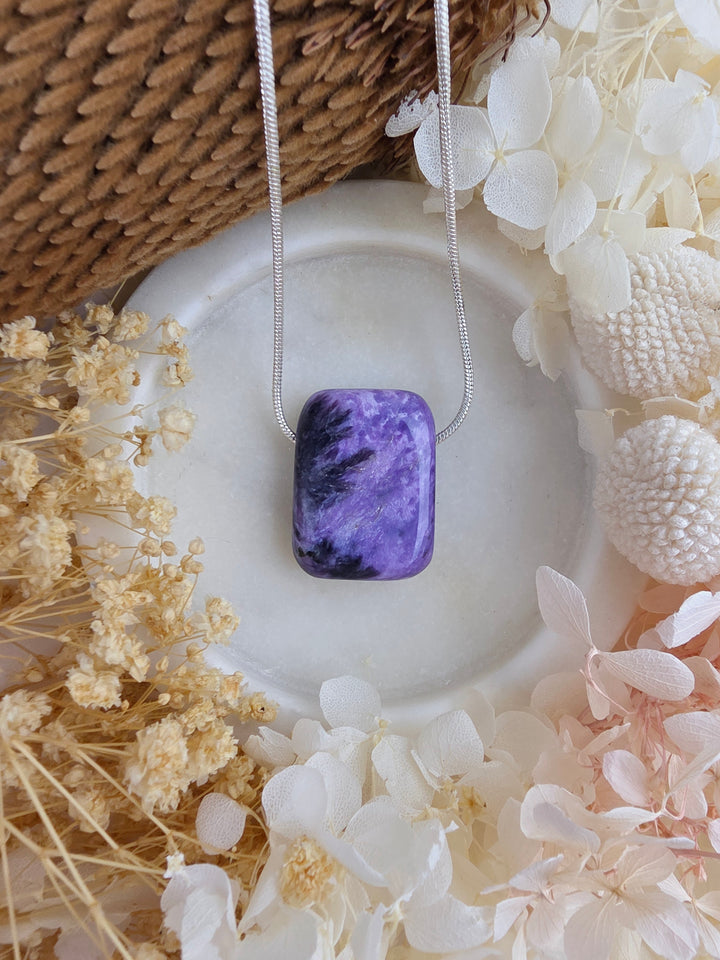 Charoite Pendant — Begin Again
