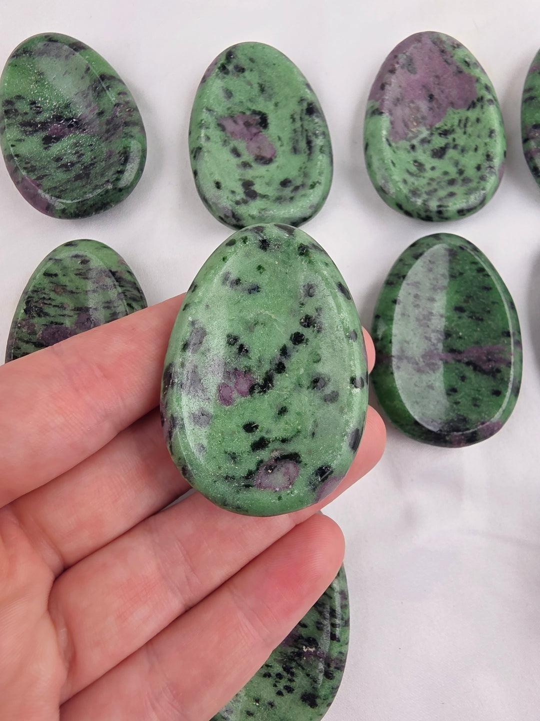 Ruby Zoisite Worry Stone — The Awakened Heart