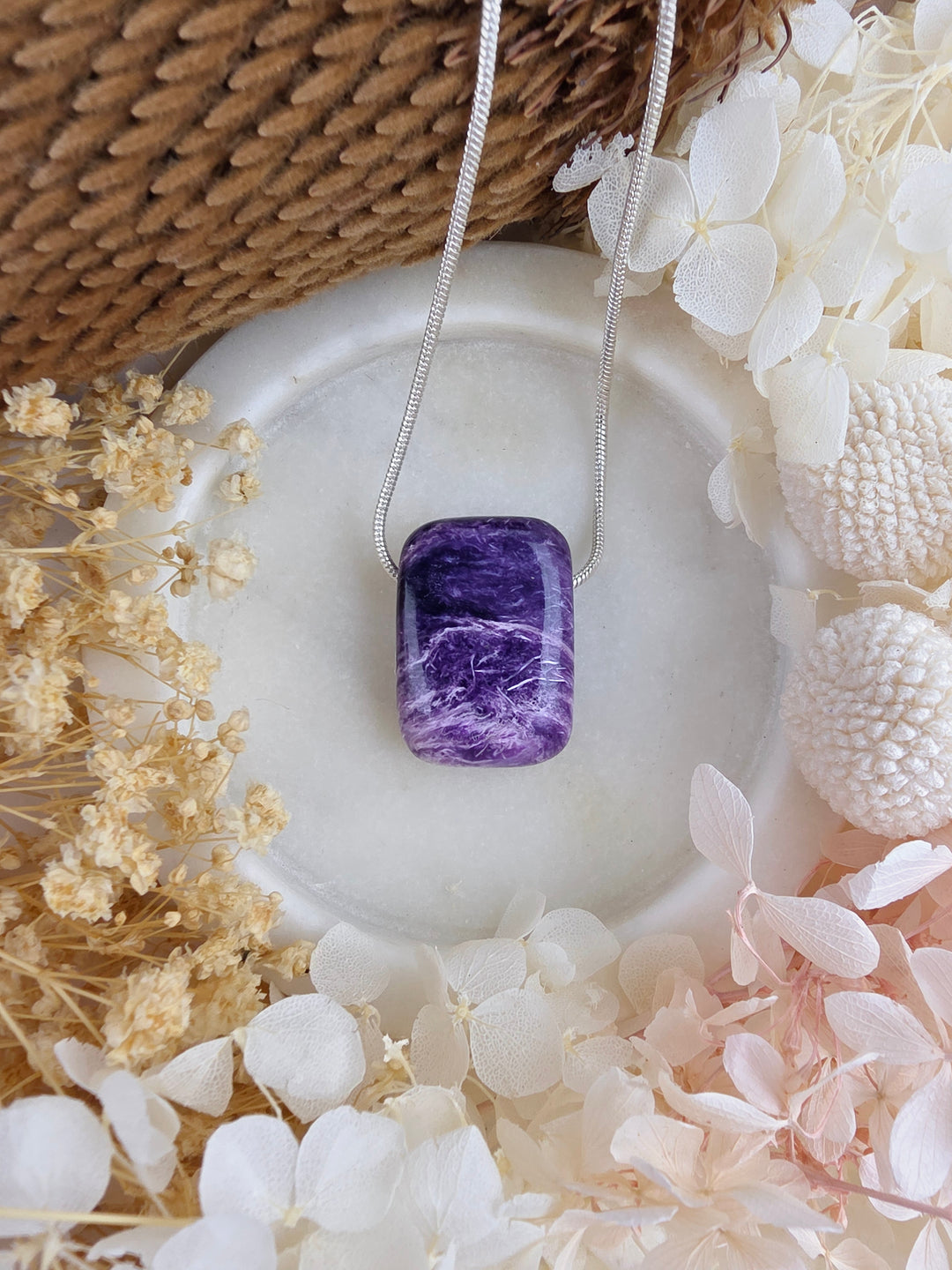 Charoite Pendant — Begin Again