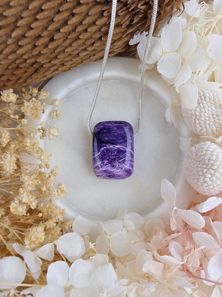 Charoite Pendant — Begin Again