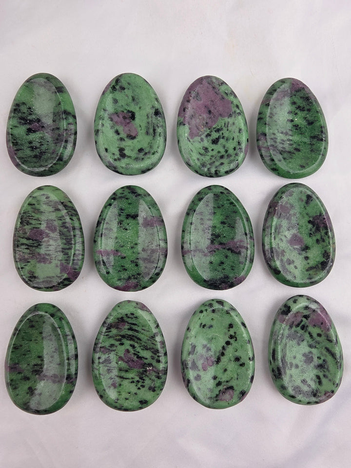 Ruby Zoisite Worry Stone — The Awakened Heart