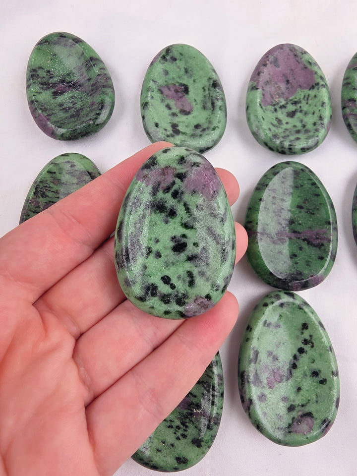 Ruby Zoisite Worry Stone — The Awakened Heart